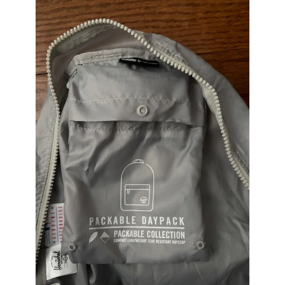 Herschel Supply Co Chicago White Sox MLB Packable‎ Daypack Backpack Grey Ripstop